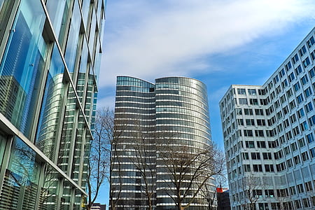 city, clouds, buildings, skyscrapers thumbnail