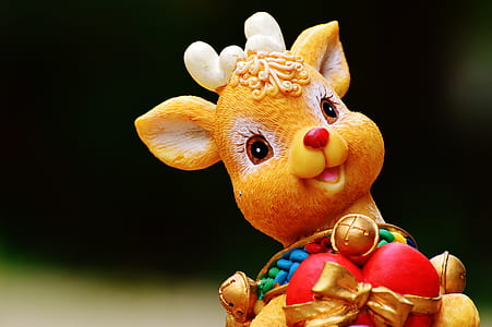 brown ceramic deer figurine thumbnail