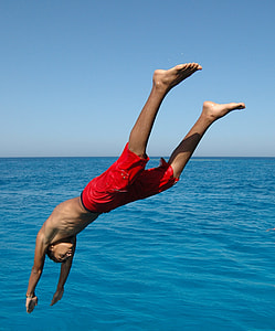 Boy Diving into the Water thumbnail