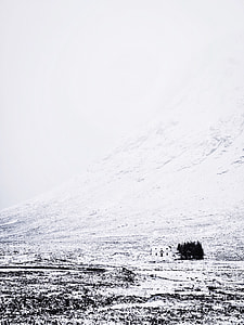 house near tree and mountain thumbnail