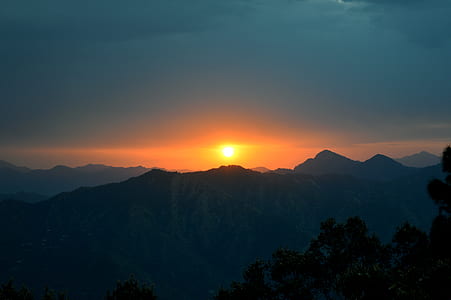 Photo of Mountain during Sunset thumbnail