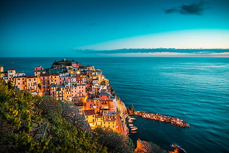 Beautiful Manarola at Night, Cinque Terre, Italy thumbnail