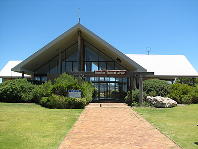 Entrance to Busselton Regional Airport in Western Australia thumbnail