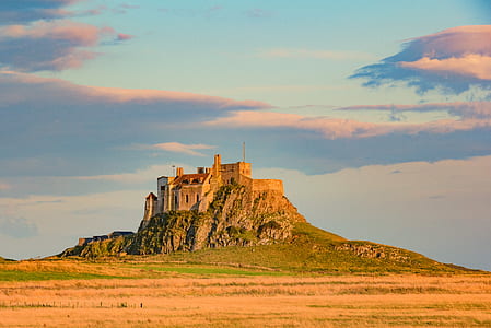 brown castle on top of hill thumbnail