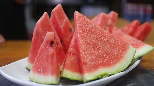 tray of sliced watermelon thumbnail