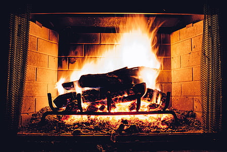 wood burning on fireplace thumbnail
