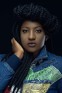 Woman Wearing Denim Jacket thumbnail