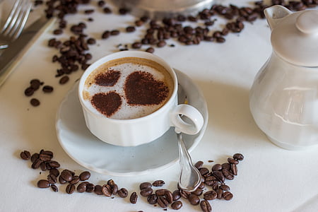 white ceramic coffe cup and saucer set thumbnail