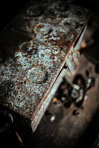 Old boxes in a workshop thumbnail
