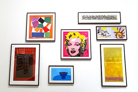 Framed art prints for sale in an art gallery thumbnail