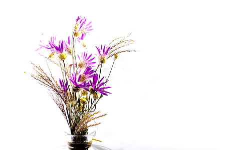 purple flowers arrangement thumbnail