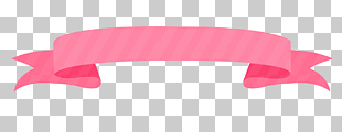 Pink ribbon, Pink hand-painted beautiful ribbon border, pink ribbon illustration PNG clipart