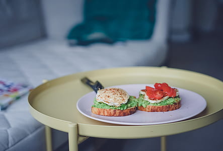 burger slice on white plate thumbnail