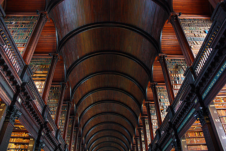 brown and beige library thumbnail