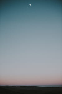 low angle photography of half moon thumbnail