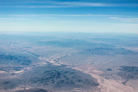 Aerial Photography of Mountains and River thumbnail