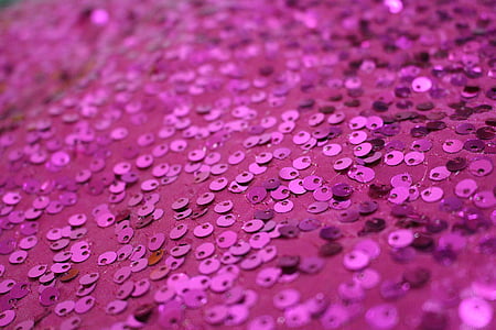 selective focus photography of pink sequinned textile thumbnail