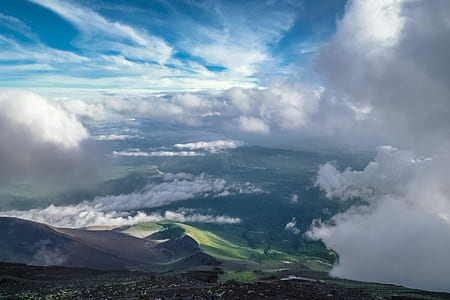 landscape, mountains, nature, sky thumbnail