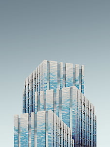 blue and white structure illustration thumbnail