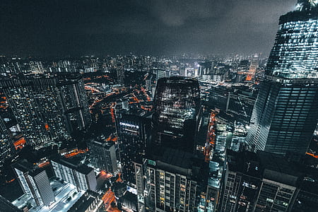 city skyline during nighttime thumbnail