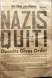 Nazis quit poster, surrender of Germany during WWII thumbnail