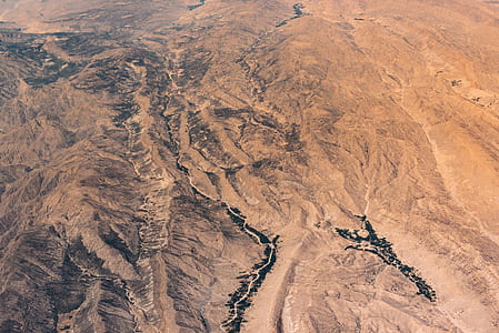 aerial view photography of rock field thumbnail