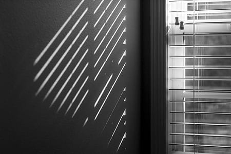 window blinds near of wall thumbnail