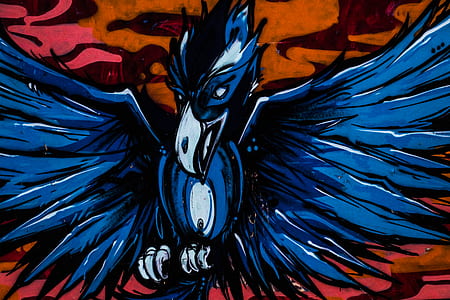 blue bird illustration thumbnail