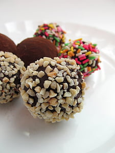 chocolate ball coated with nuts thumbnail