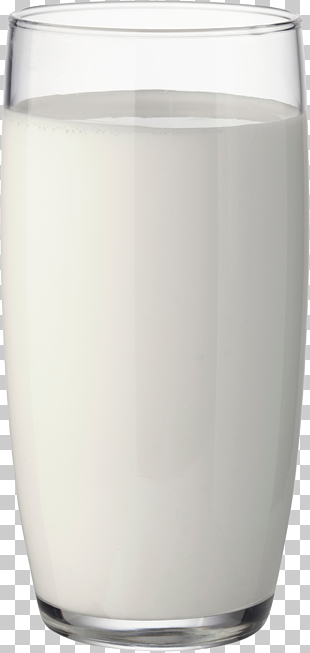 Coffee milk Cow's milk, glass of milk , milk-filled highball glass PNG clipart