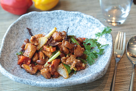 marinated meat dish served on bowl thumbnail
