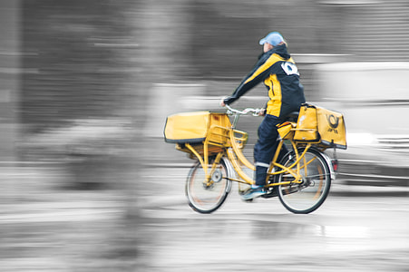 person riding on yellow cruiser bicycle thumbnail
