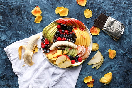 slice of fruits on tray thumbnail