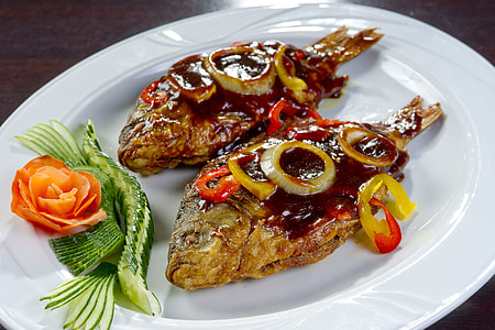 Korean Food, Fried Crucian Carp thumbnail