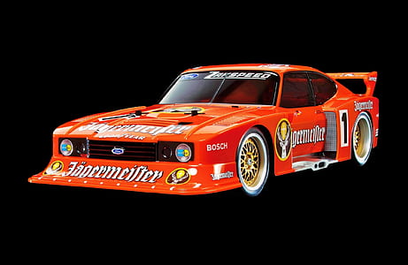 orange Jagermeister Ford coupe photo thumbnail