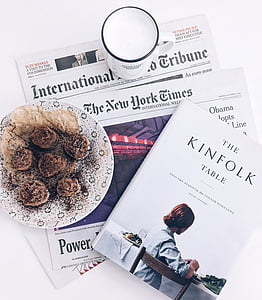 International Tribune The New York times newspaper and The Kinfolk table book thumbnail