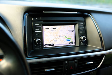 black 1-DIN head unit thumbnail