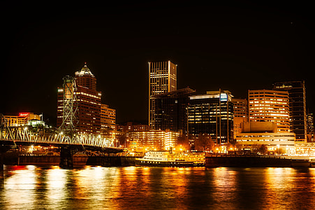view of city during night time thumbnail