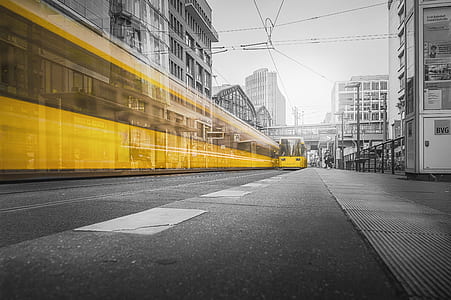 road, street, train, yellow thumbnail