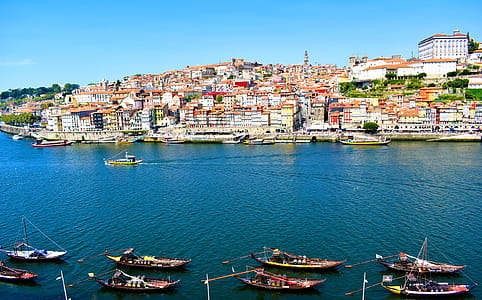Typical Rabelo Boats Carrying Port Wine Barrels - Porto - Portugal thumbnail