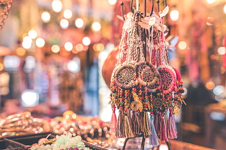 dreamcatchers hanging on rack thumbnail