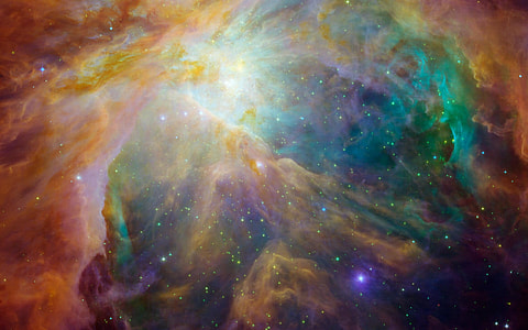 purple, brown,and green galaxy thumbnail