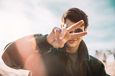 man wearing black jacket thumbnail