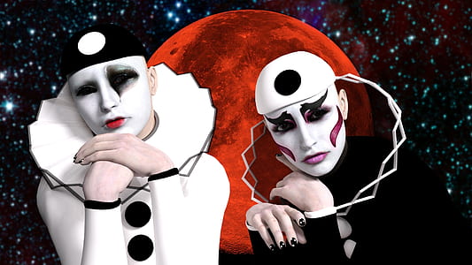 two men with face painting thumbnail