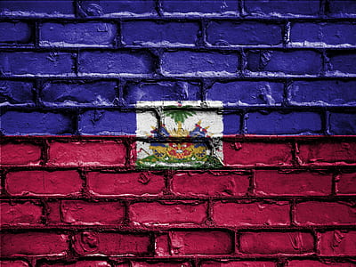 blue and red brick wall vector art thumbnail