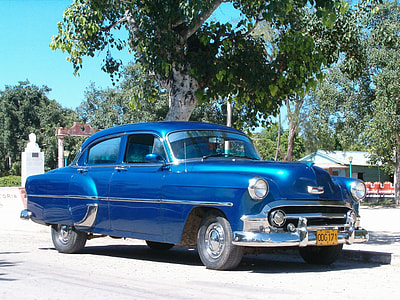 blue vintage sedan thumbnail
