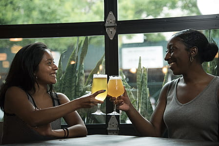 Two Women Having A Toast thumbnail