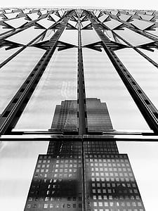 low angle photography of glass building thumbnail