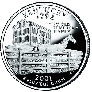 2001 commemorative quarter in Kentucky thumbnail