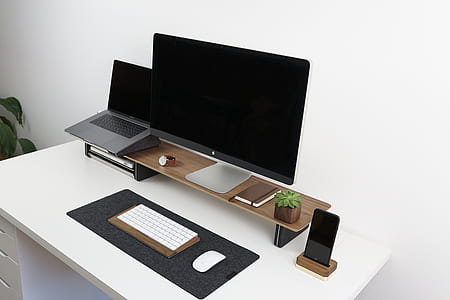 office, monitor, desk, table thumbnail